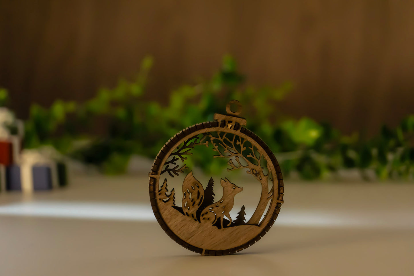 Holz Weihnachtsbaum Anhänger