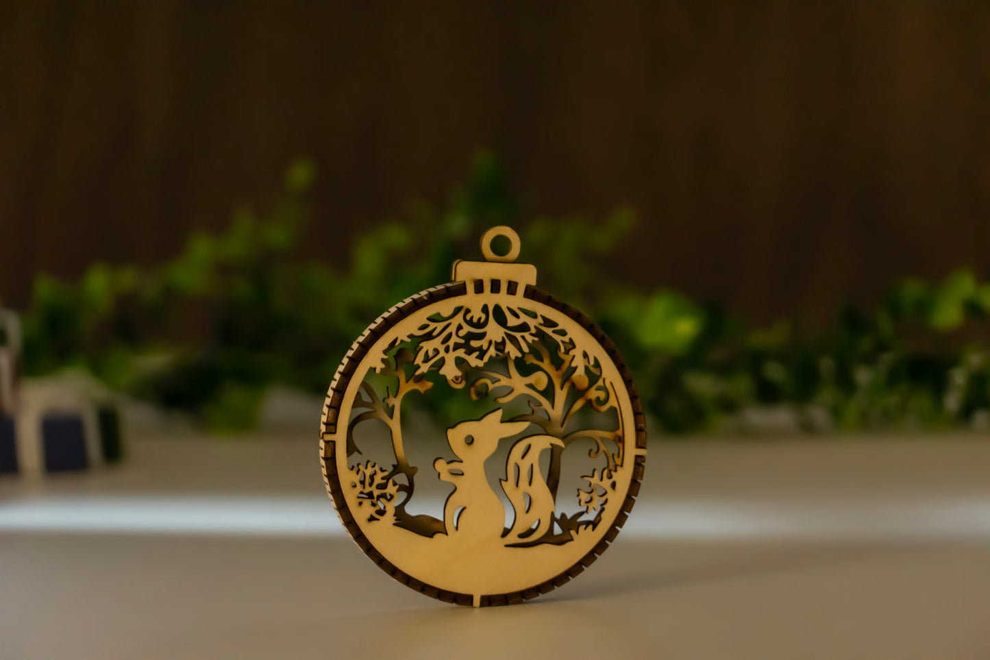 Holz Weihnachtsbaum Anhänger