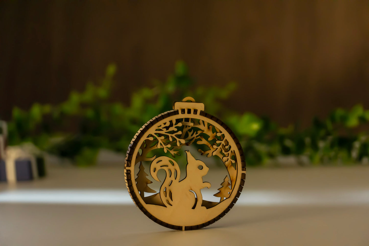 Holz Weihnachtsbaum Anhänger